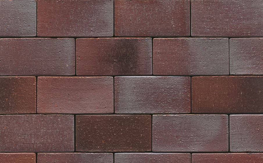 Тротуарная клинкерная брусчатка Muhr №10 Violettblau geflammt, 220*105*52 мм