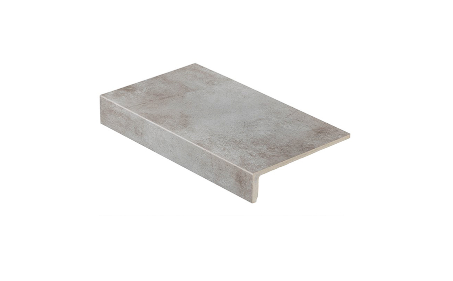 Клинкерная ступень прямоугольная Stroeher Keraplatte Aera T 705 beton 294*175*52*10 мм