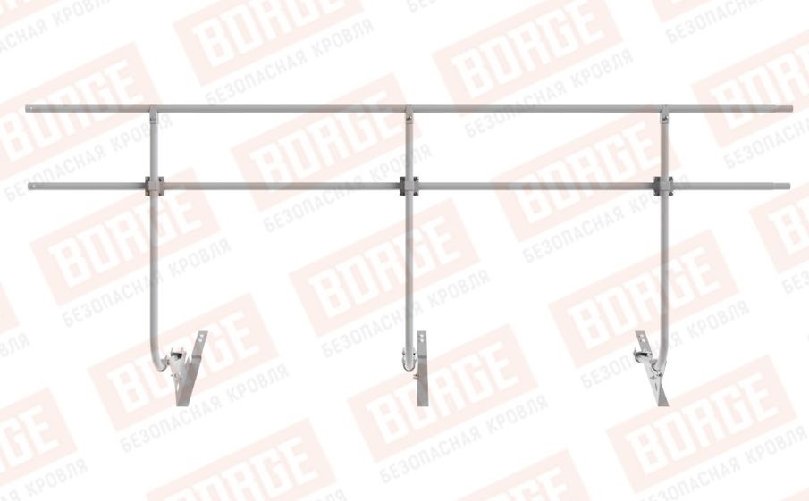 Кровельное ограждение Borge для черепичной кровли оцинкованное RAL 7004, 300*120 см
