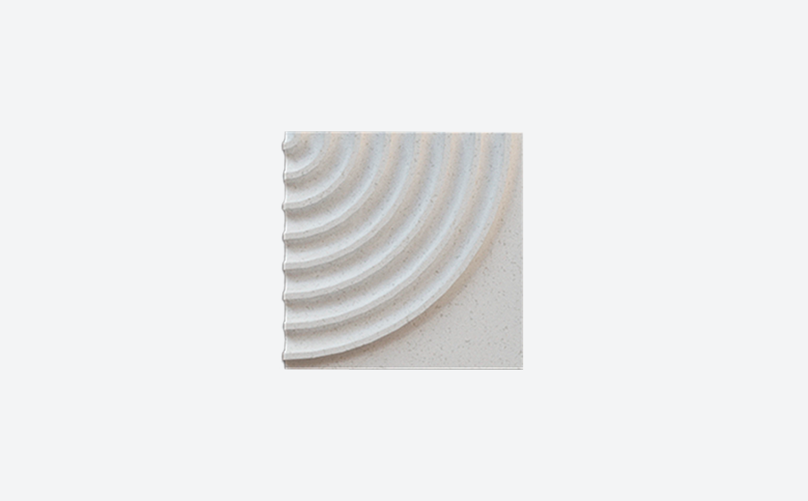 3D-плитка ARCHITECTILES Asperitas, № 6 Seis, белый, 120*120*15 мм