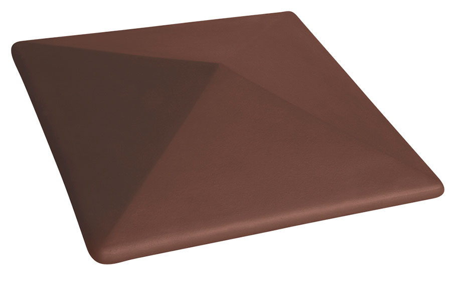 Клинкерный заборный оголовок King Klinker 03 Natural brown, 310*445*90 мм