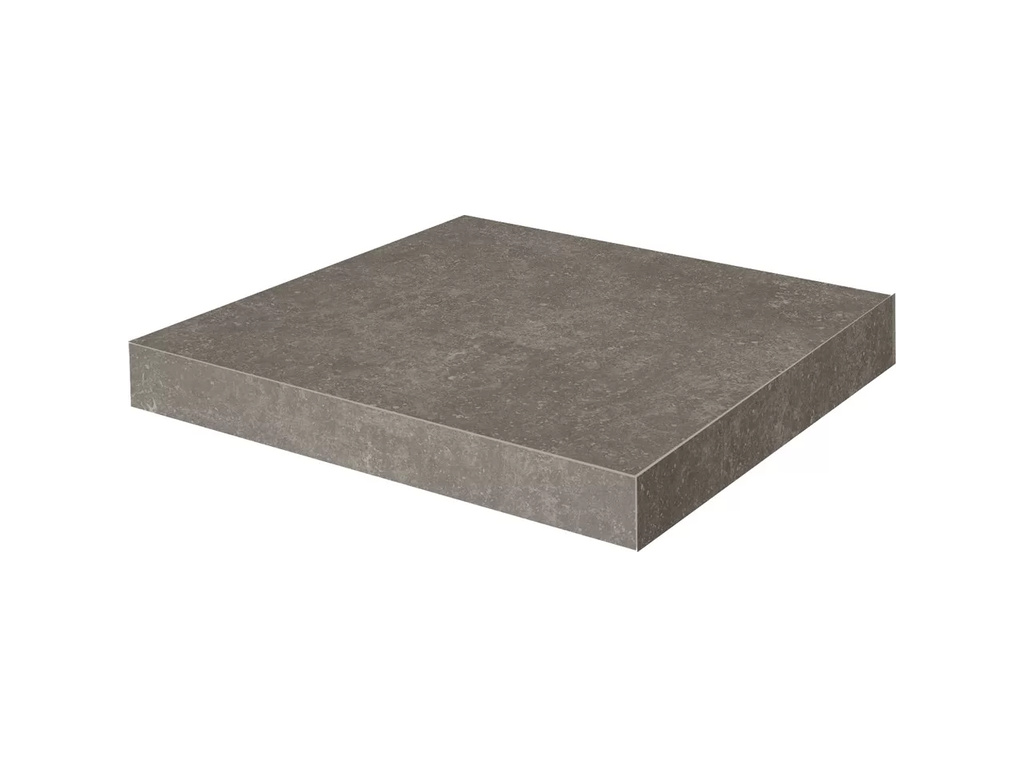 Ступень угловая клееная KERAMA MARAZZI Касабланка HP коричневый обрезная, 330*330*9 мм