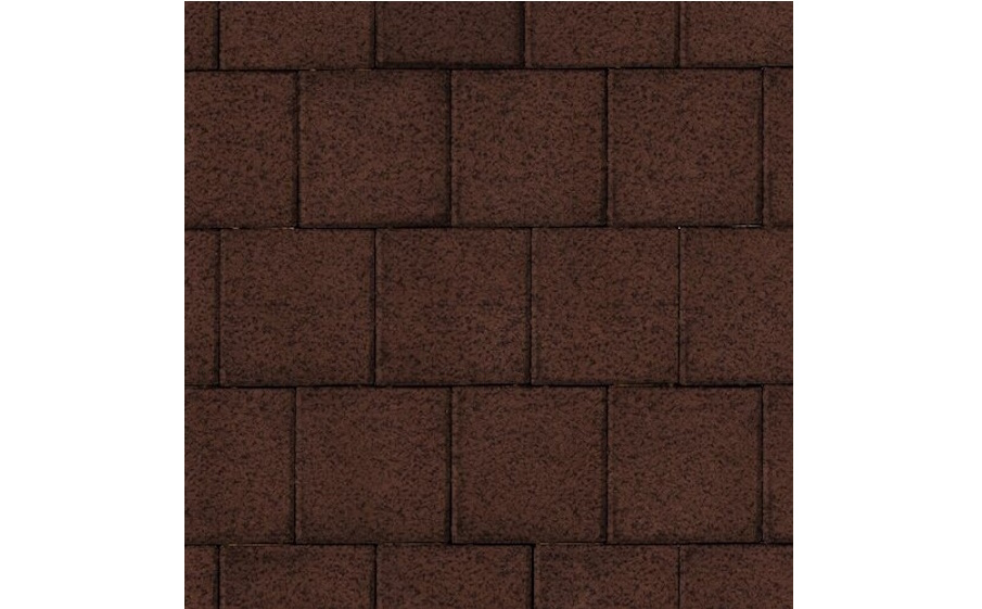 Плитка тротуарная SteinRus Квадрат большой Б.1.К.6, Native, коричневый, 200*200*60 мм