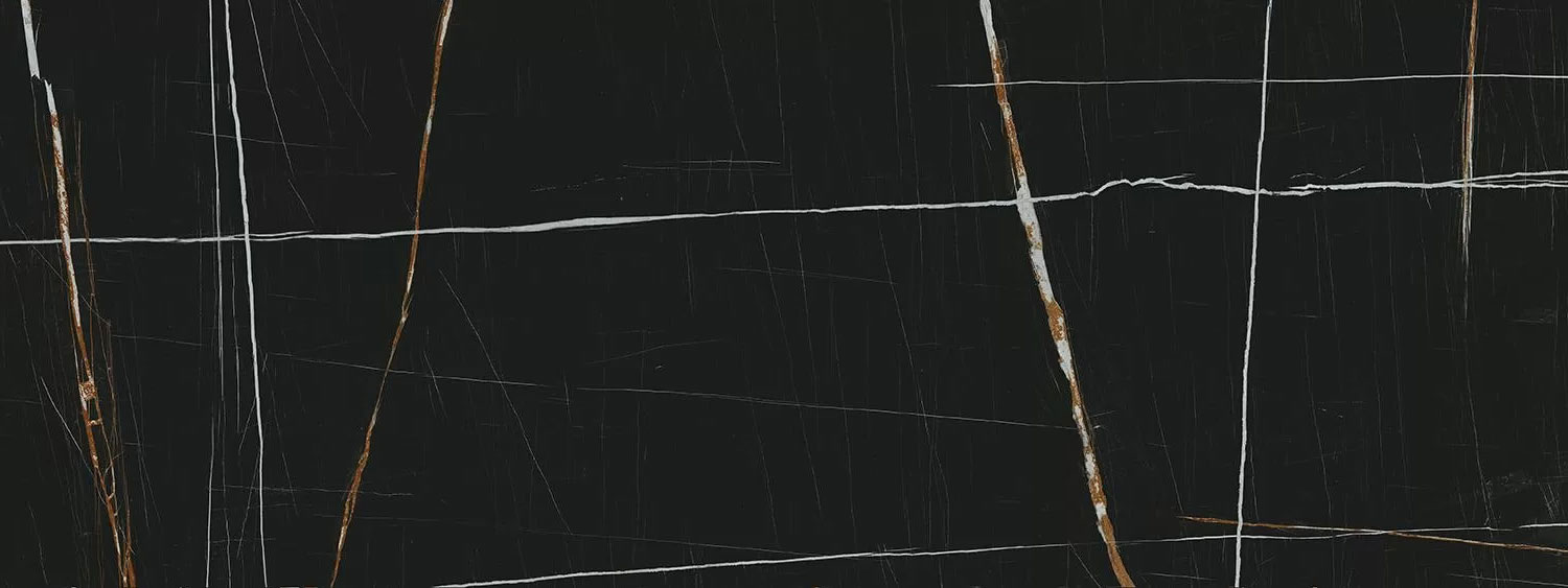 Керамогранит KERAMA MARAZZI Сахара Блэк черный лаппатированный обрезной, 3200*1195*6 мм