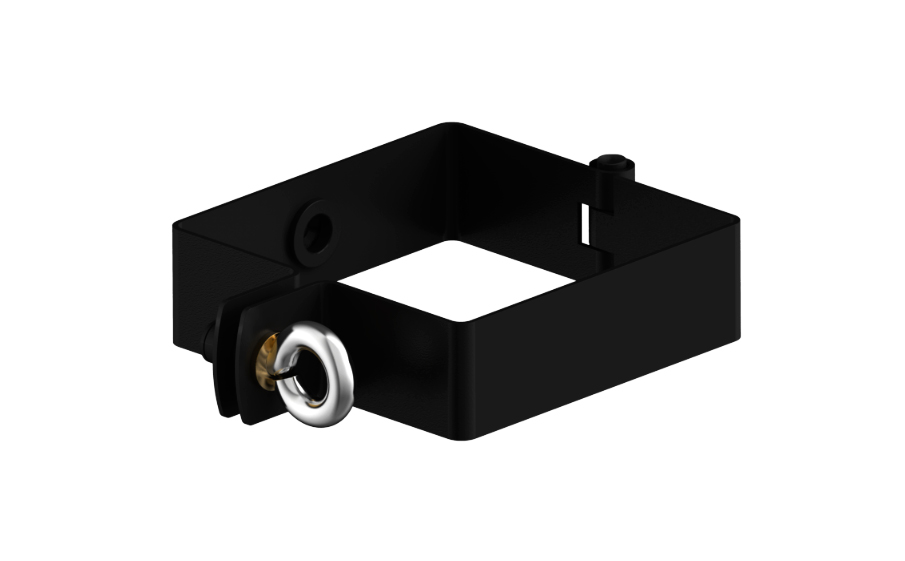Хомут крепления трубы Galeco системы STAL2 FLAT ROOFS сталь черный RAL 9005  D 80 мм