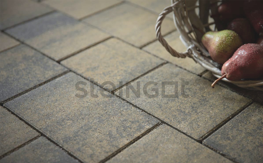 Плитка тротуарная Steingot Color Mix, Новый город, Штайн Хром, толщина 100 мм