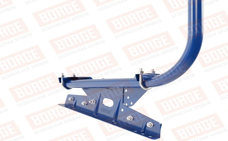 Кровельное ограждение Borge для фальцевой кровли оцинкованное RAL 5005, 300*120 см