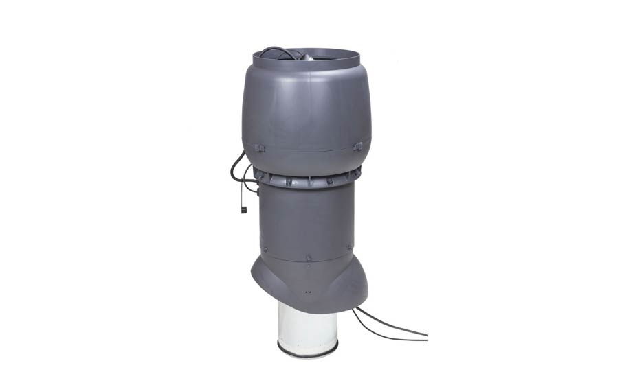 Изолированный вентиляционный выход Vilpe® ECO250P/125/500 с шумопоглотителем, серый