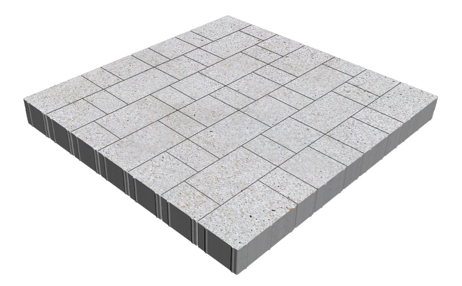 Плитка тротуарная SteinRus Новый город Рид В.8.Псм.8, Backwash, Эльтон, толщина 80 мм