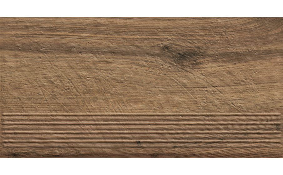 Клинкерная ступень с насечками Paradyz Carrizo Wood, 600*300*8,5 мм