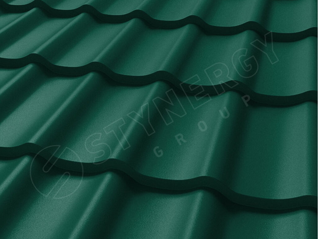 Металлочерепица Stynergy СМ Классик Rooftop Бархат RAL 6005