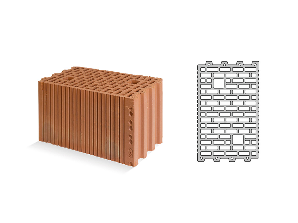 Камень поризованный Poromax-250 11,2 НФ М100 398*250*219 мм