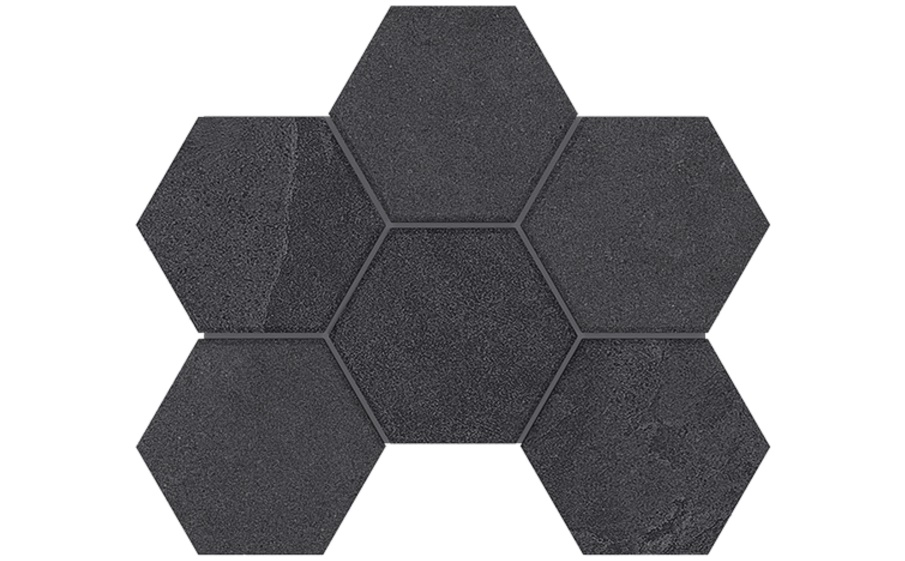 Мозаика Гексагон/Hexagon Estima Терра/Terra LN04/TE04, неполированный 285*250 мм