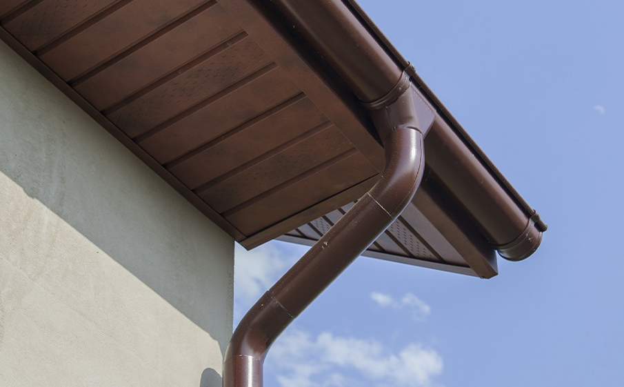 Водосточная система Grand Line Rooftop dRain PU 150/100 мм, RAL 8017