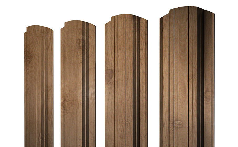 Штакетник Прямоугольный фигурный 0,45 Print Premium Pine Wood Fresh
