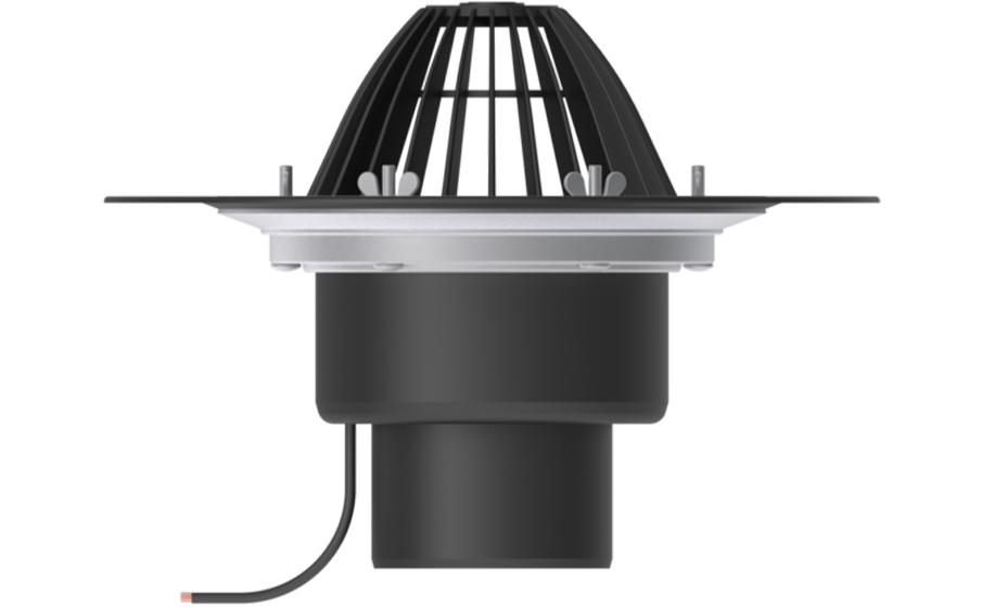 Кровельная воронка Termoclip тип ВФО обогреваемая с обжимным фланцем, 110*450 мм