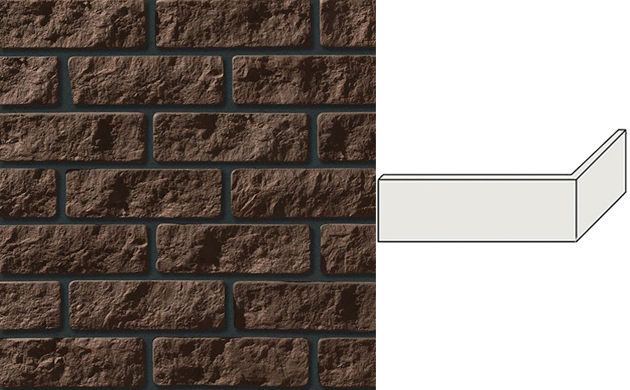 Облицовочный камень Leonardo Stone угловой элемент Сан-Марино 100/224*80*12 мм 709