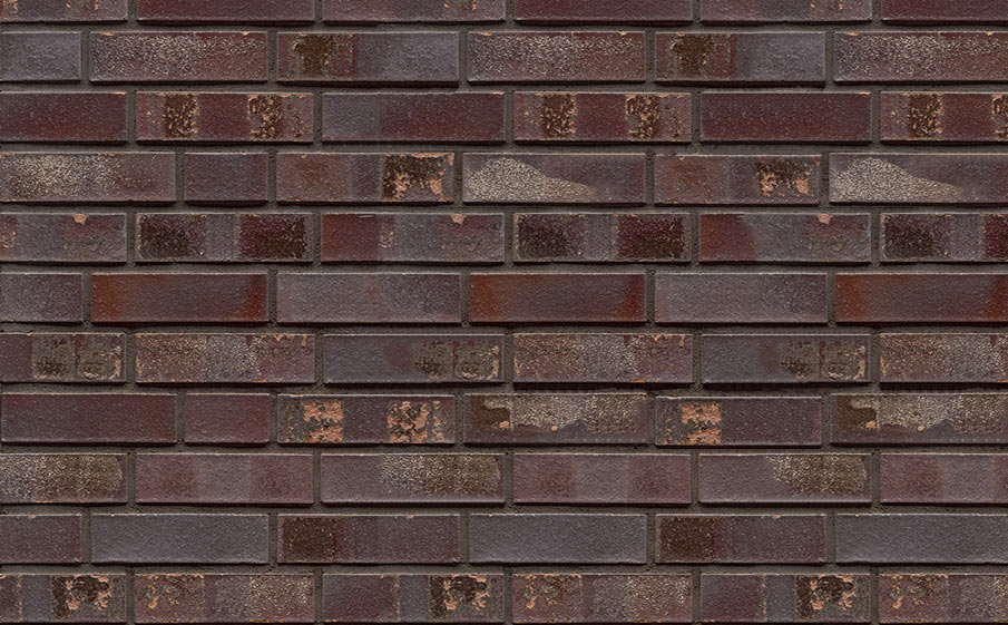 Кирпич клинкерный Muhr 10 S Violettblau geflammt Spezial гладкий,  Spalter NF, 240*55*71 мм