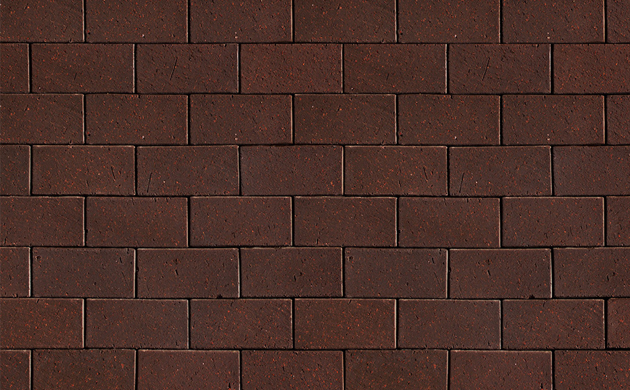 Клинкерная брусчатка Westerwaelder Klinker WK115DB50 Design Dunkel Braun PK, 200*100*50 мм