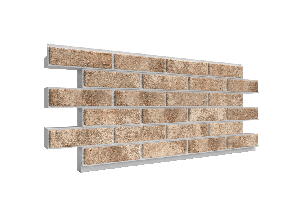 Термопанель ППС с клинкерной плиткой толщиной 12 мм BestPoint Exclusive Hard Stone 1145*470*50 мм