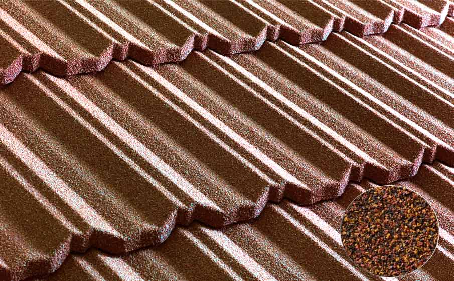 Композитная черепица рядовая Metrotile Classic Burgundy
