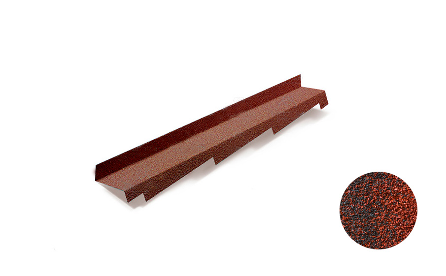 Боковое примыкание правое Metrotile, Red black