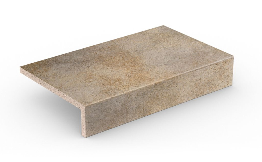 Клинкерная ступень прямоугольная Stroeher Keraplatte Aera, 727 pinar, 294х175х52х10 мм