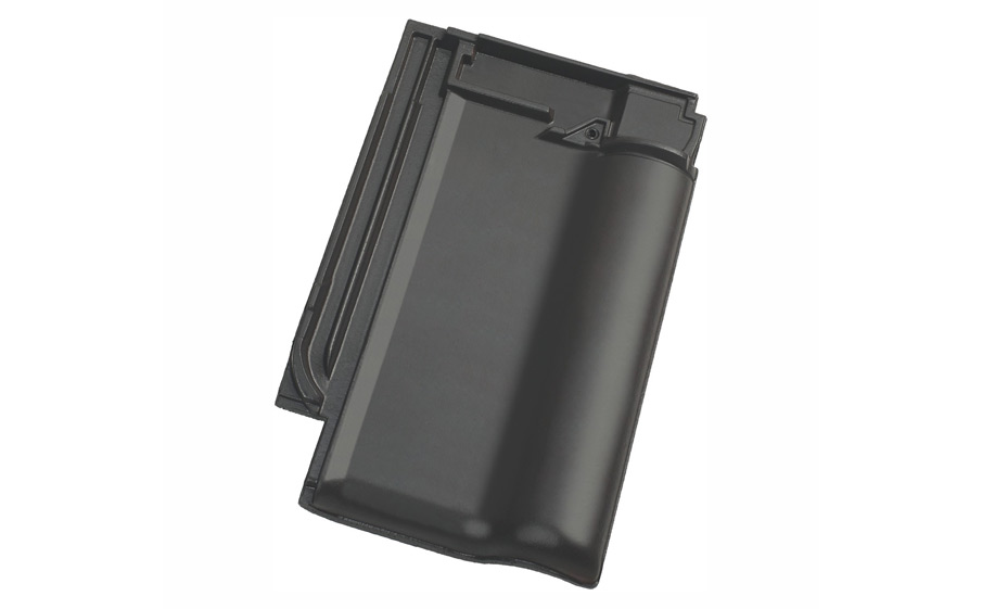 Керамическая черепица рядовая Koramic Alegra 10 Deep Black Engobe