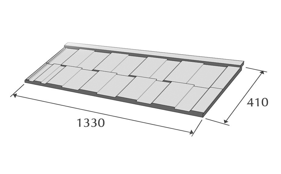 Композитная черепица рядовая Metrotile Viksen Slate