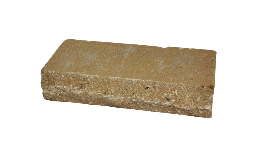 Кирпич гиперпрессованный Акварид, Скала (ложок), Желтый, полнотелый, 250*100*65 мм