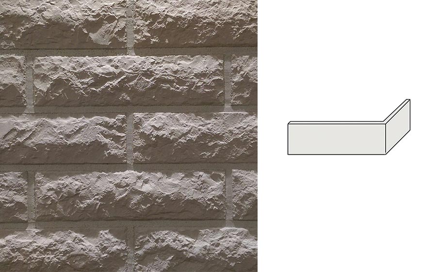 Облицовочный камень Redstone угловой элемент Marble ML-00/U, 225*70*79 мм