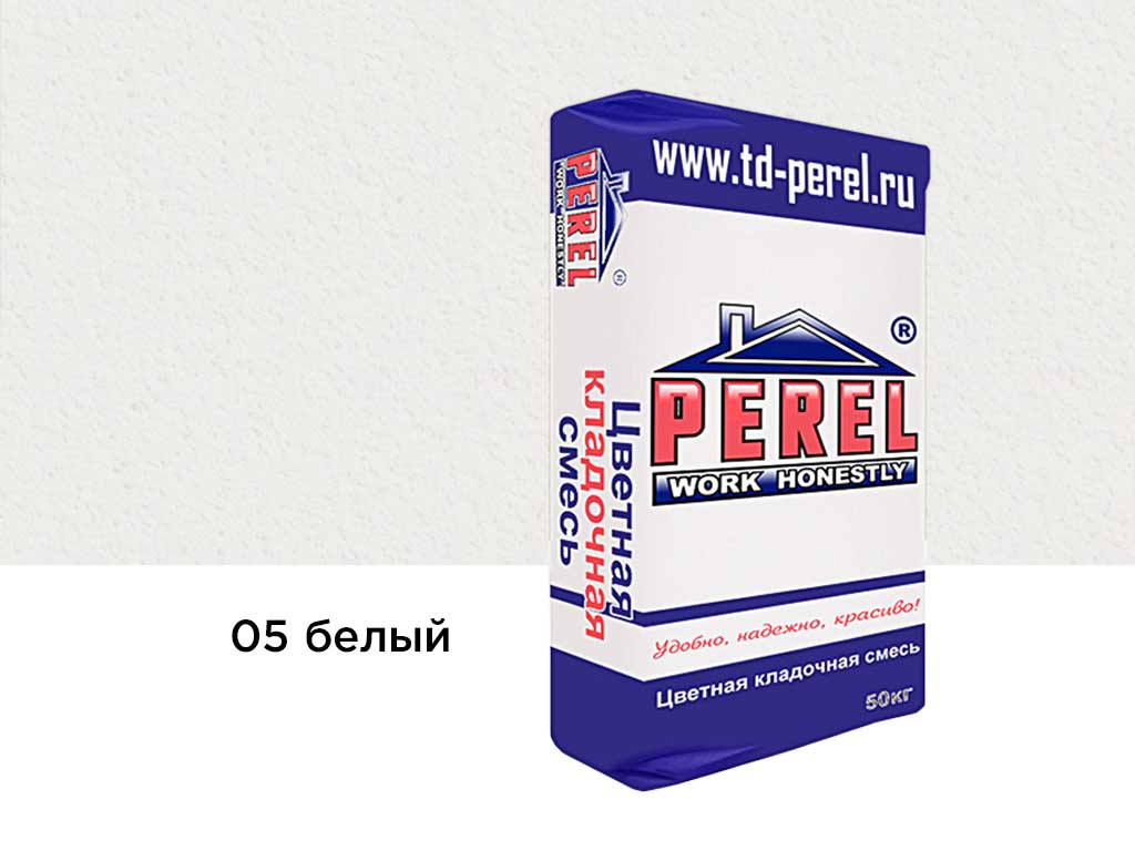 Цветная кладочная смесь Perel NL 0105 белый, 50 кг