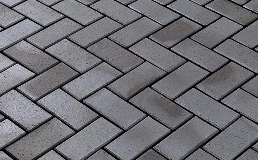 Тротуарная клинкерная брусчатка Vandersanden Genova O коричневая, 200*100*45 мм