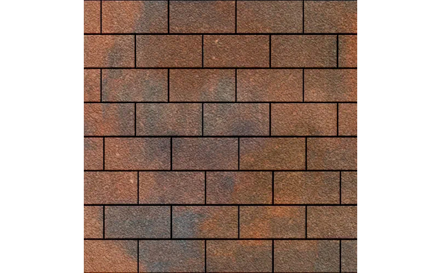 Плитка тротуарная SteinRus Ригель В.4.П.8 Native, ColorMix Штайнрус, 300*100*80 мм