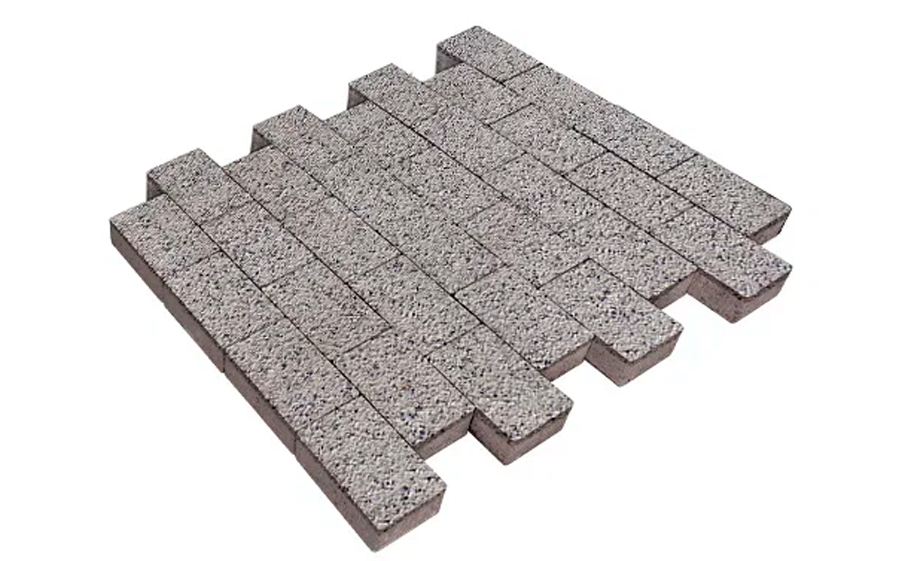 Плитка тротуарная SteinRus Бельпассо Медио Б.10(Б).П.8, Backwash, Каспий, 225*150*80 мм
