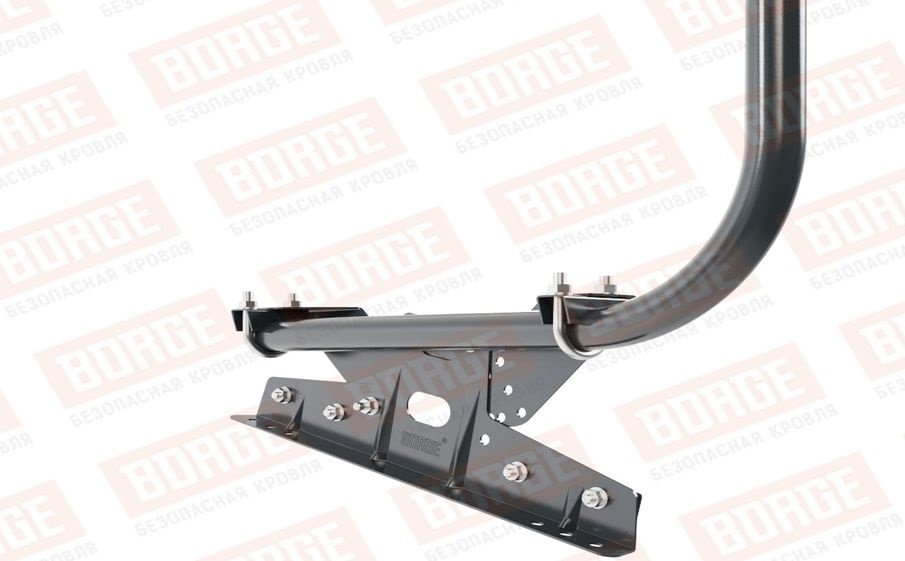 Кровельное ограждение Borge для фальцевой кровли оцинкованное RAL 7016, 300*90 см
