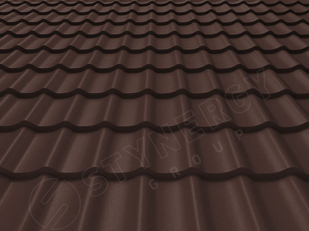Металлочерепица Stynergy СМ Классик Rooftop Бархат RAL 8017