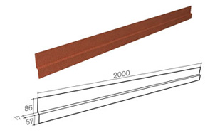 Примыкание к стене Gerard Chestnut, 2000 мм