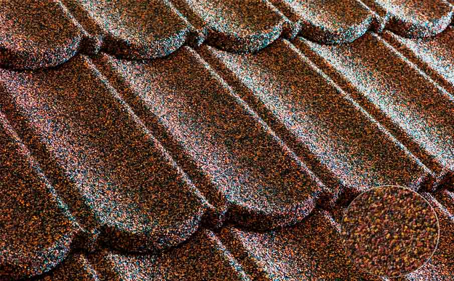 Композитная черепица рядовая Metrotile Bond Burgundy