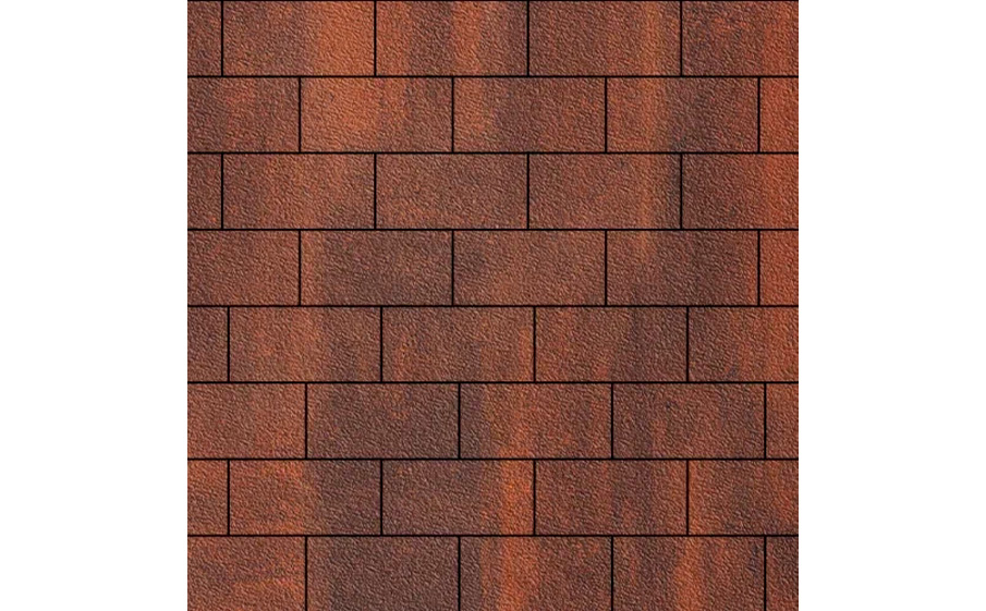 Плитка тротуарная SteinRus Прямоугольник А.6.П.4 Native, ColorMix Брук, 200*100*40 мм