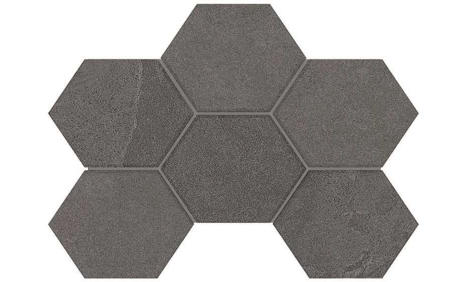 Мозаика Гексагон/Hexagon Estima Терра/Terra LN03/TE03, неполированный 285*250 мм