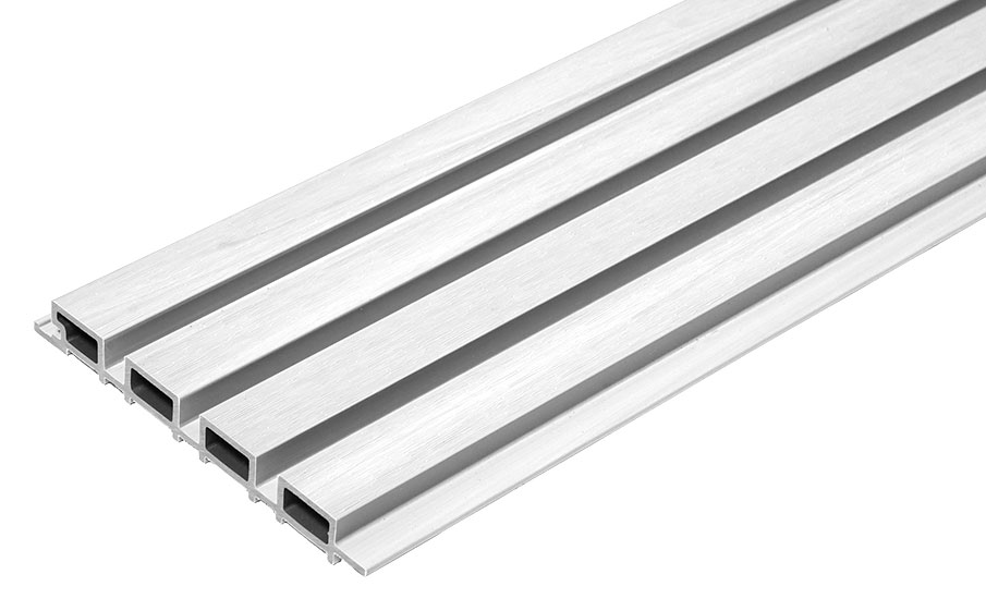 Реечная фасадная панель CM Волл (CM Wall) Белая (White), 4000*219*26 мм