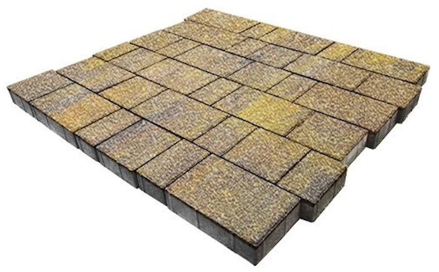 Плитка тротуарная SteinRus Новый город Б.7.Фсм.6, Native, ColorMix Бромо, толщина 60 мм