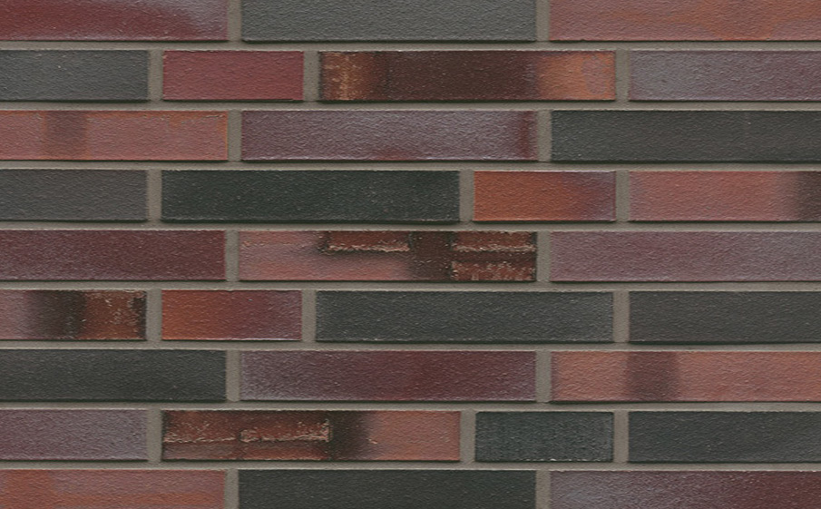 Кирпич клинкерный Westerwaelder Klinker Nr 29S Schwarzblau-bunt Spezial, 240*90*40 мм