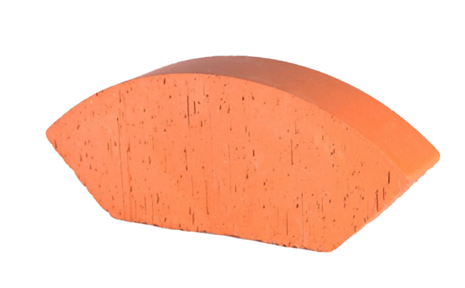 Печной кирпич фигурный полнотелый (радиальный усеченный) Lode Janka гладкий, 189*120*65 мм