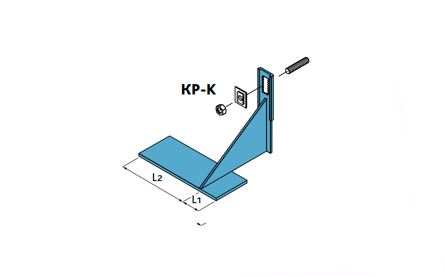 Рядовой кронштейн левый конечный Baut KP-K