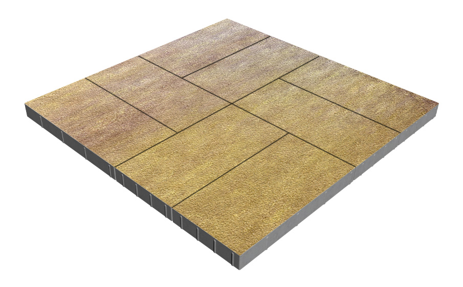 Плитка тротуарная SteinRus Парк Плейс Б.3.П.6, Native, Брайс, 600*300*60 мм