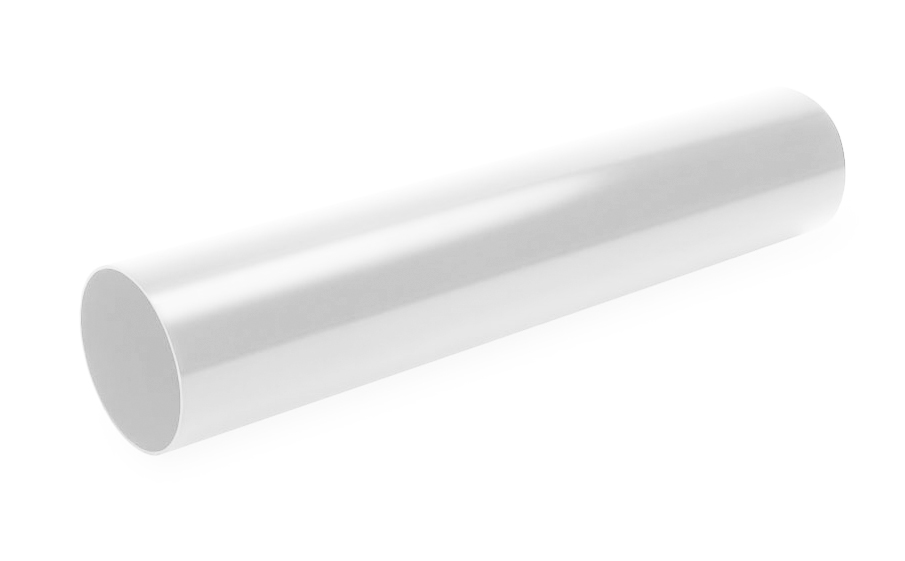 Труба водосточная Galeco для системы PVC D 110/80 мм, RAL 9010, 4 пог. м