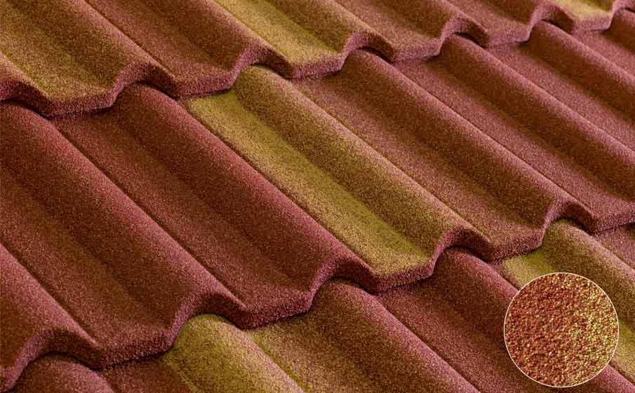 Композитная черепица рядовая Metrotile Gallo Terracotta yellow