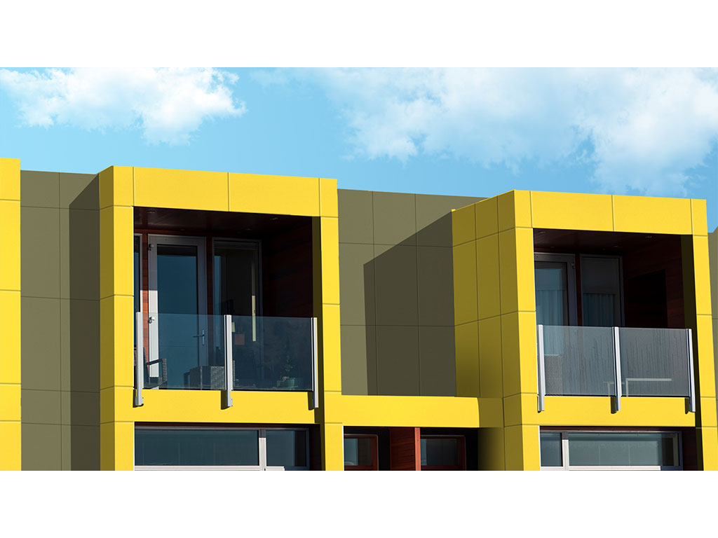HPL-панель Greenlam Colours SUD 9280 Mineral Yellow двухсторонняя, 3050*1300*6 мм
